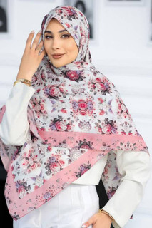 روسری زنانه طرح دار نخی و سبک
