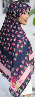 روسری زنانه طرح دار نخی و سبک