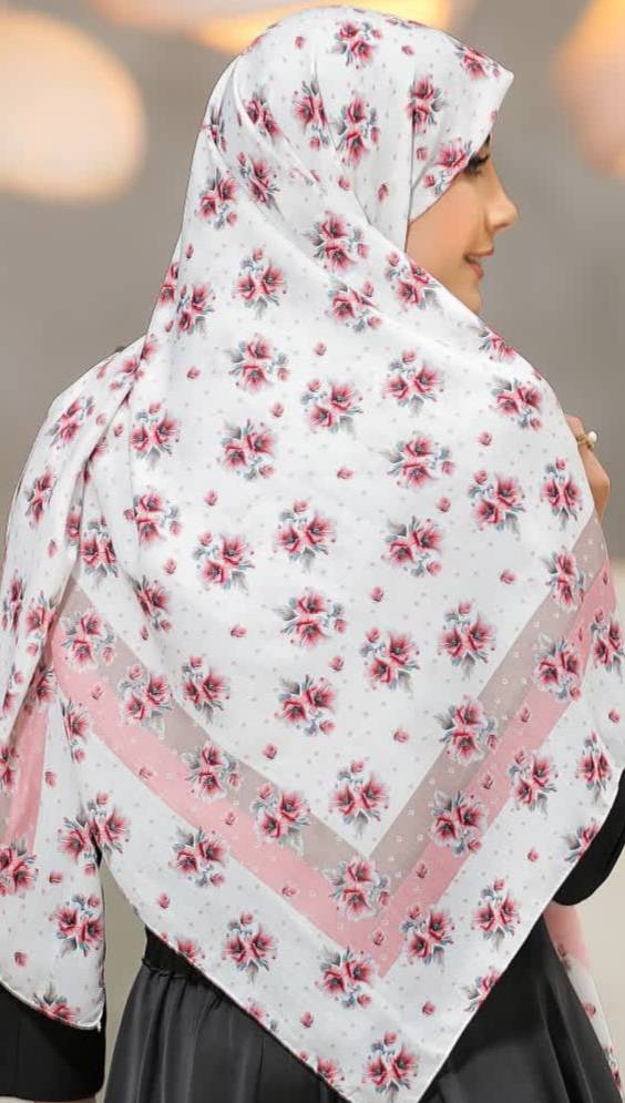 روسری زنانه طرح دار نخی و سبک