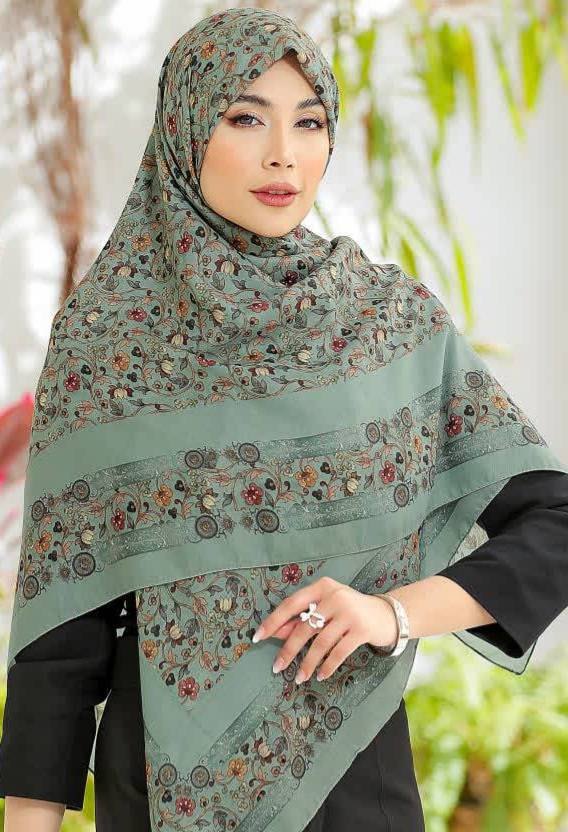 روسری زنانه طرح دار نخی و سبک