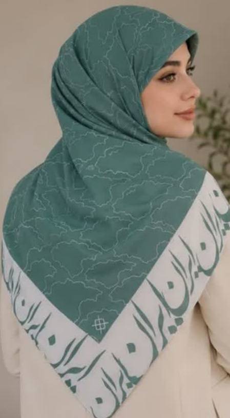روسری زنانه طرح دار نخی و سبک