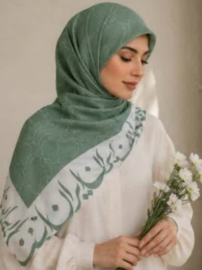 روسری زنانه طرح دار نخی و سبک