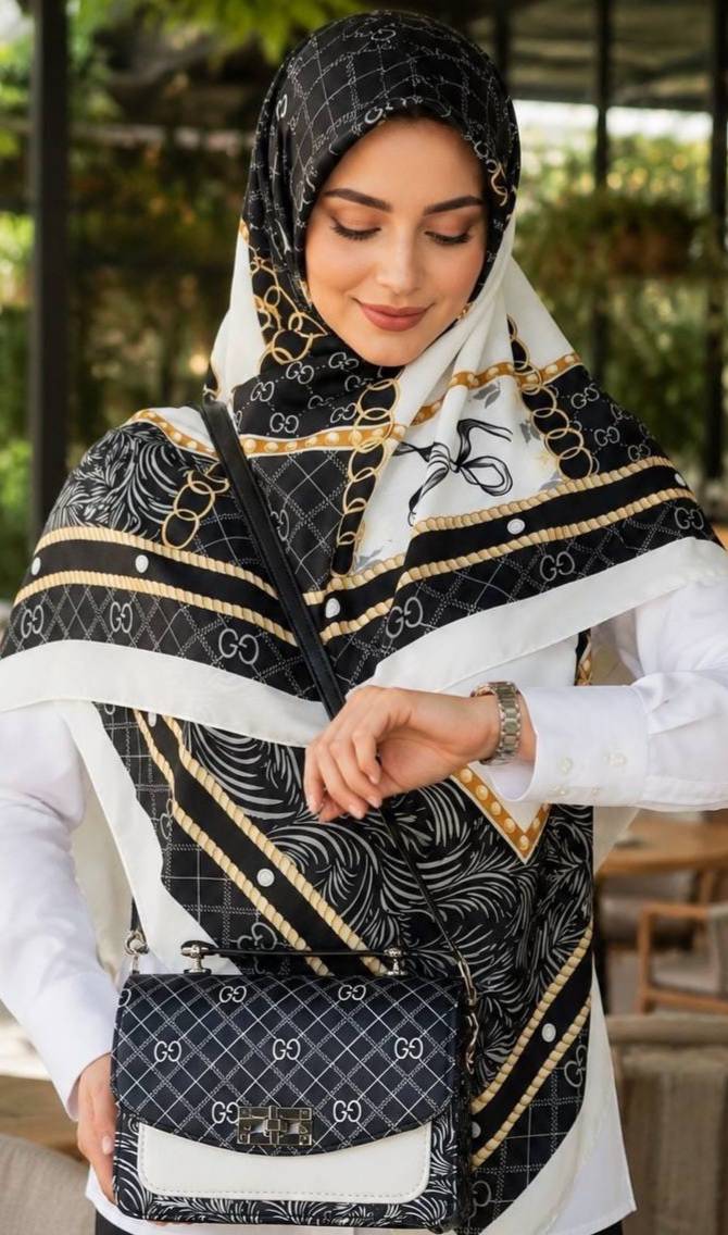 ست کیف و روسری زنانه مشکی